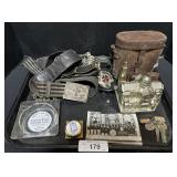 Masonic Knights Belt Buckles, Pa Advertising.