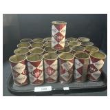 25 Vintage Coca-Cola Soda Cans.