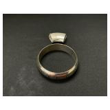 Sterling Silver Bangle, Costume Pendant.