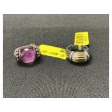 NWT Sterling Silver Ring W/ 18 KT Gold Accents.