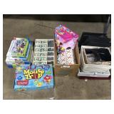 Games, Toy Blocks, Puzzles, Trays.