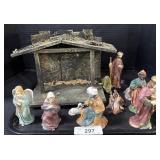 Nativity Scene W/ Figurines.