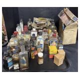 Vintage Medicine & Baking Flavors Bottles.