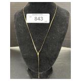 10k Gold Herringbone Necklace.
