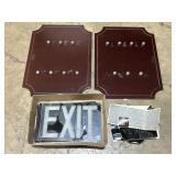 Glass Exit Signs & Tractor Stickers.