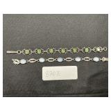 Sterling Silver & Gemstone Bracelets.