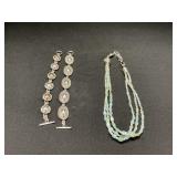 Sterling Silver & 14 KT Gold Bracelet.