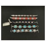 5 Sterling Silver Bracelets.