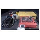 Soldering Gun, Meter, Tools.