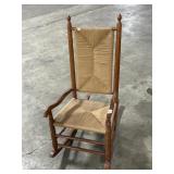 Rush Seat Rocking Chair.