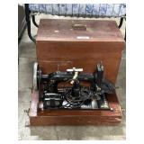 Antique New Home Sewing Machine.