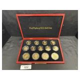 18Kt Gold Plated .999 Silver Replicas U.S. Gold