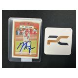 Mike Trout Autographed Baseball Card.