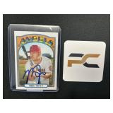 Mike Trout Autographed Baseball Card.