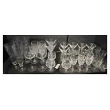 Lot Of Various Bar Glasses.