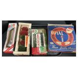 NOS Christmas Lights, Royal Wreath, Tree Topper.