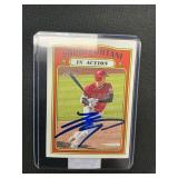 Shohei Ohtani Autographed Baseball Card.