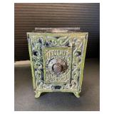Vintage Cast Iron Safe Bank.
