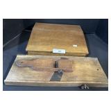 Wooden Writing Desk,  Antique Slaw Board/ Slicer.