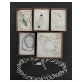 .999 Fine & Sterling Silver Necklaces, & Bracelet.