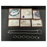 999 Fine & Sterling Silver, Stone Jewelry.