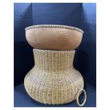 Hand Woven Rattan Basket, Bamboo Basket.