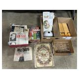 Lebanon Newspapers, Magazines, Glass Shade.