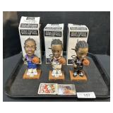 Basketball Bobble Heads, Football Stickers.