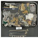 Costume Jewelry, Necklaces, Watches.