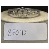 14k White Gold Womenï¿½s Wrist Watch.