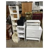 Shelves & Organizing Baskets.