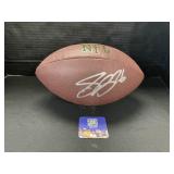 Saquon Barkley Autographed Football.