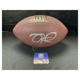 Jalen Hurts Autographed Football.