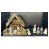 Nativity Scene W/ Figurines.