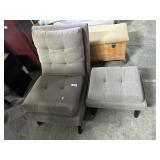 Chair w/ Ottoman.