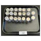 20 Tubes Of Various State Quarters.