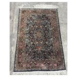 Vtg Hand Knotted Persian Style Rug.