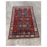 Antique Caucasian Tribal  Hand Knotted Carpet.
