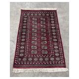 Hand Knotted Bokhara Rug.