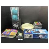 Various CDs, Face Masks, Metal Model.