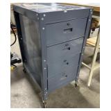 Rolling Steel Cabinet, Saw Blades, Sanding