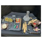 Marx Tin Soldiers, Smoking Pipe, Ornaments.