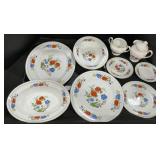 Aynsley Famille Rose Bone China Service Set.