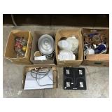 DVD Player, Scale, Corning Ware, Clock.