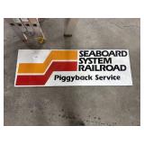 Plexiglass Seaboard System Advertising Sign.