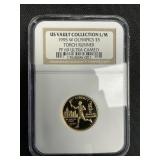 90% Gold NGC Slab Olympic Torch Runner.