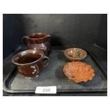 Ceramic Pitcher, Cup, & Juicer.