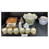 Figurines, Candle Holders, Wooden Boxes.