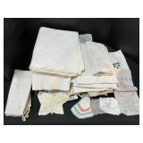 Linens, Towels, Fabric, Handkerchiefs.