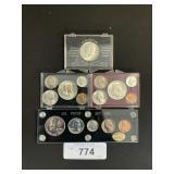 4 90% Silver Proof Sets.